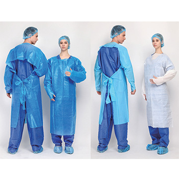 Isolation gowns CPE Impervious