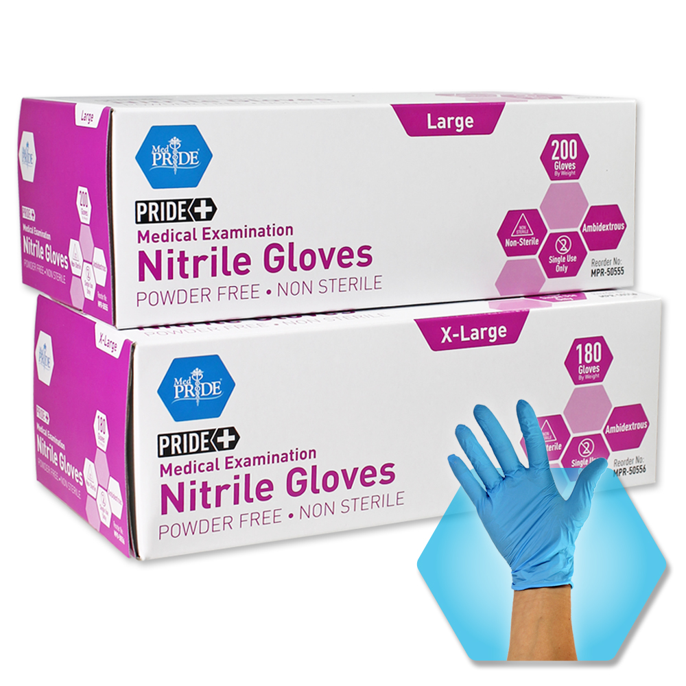 Pride+ Nitrile Examination Gloves