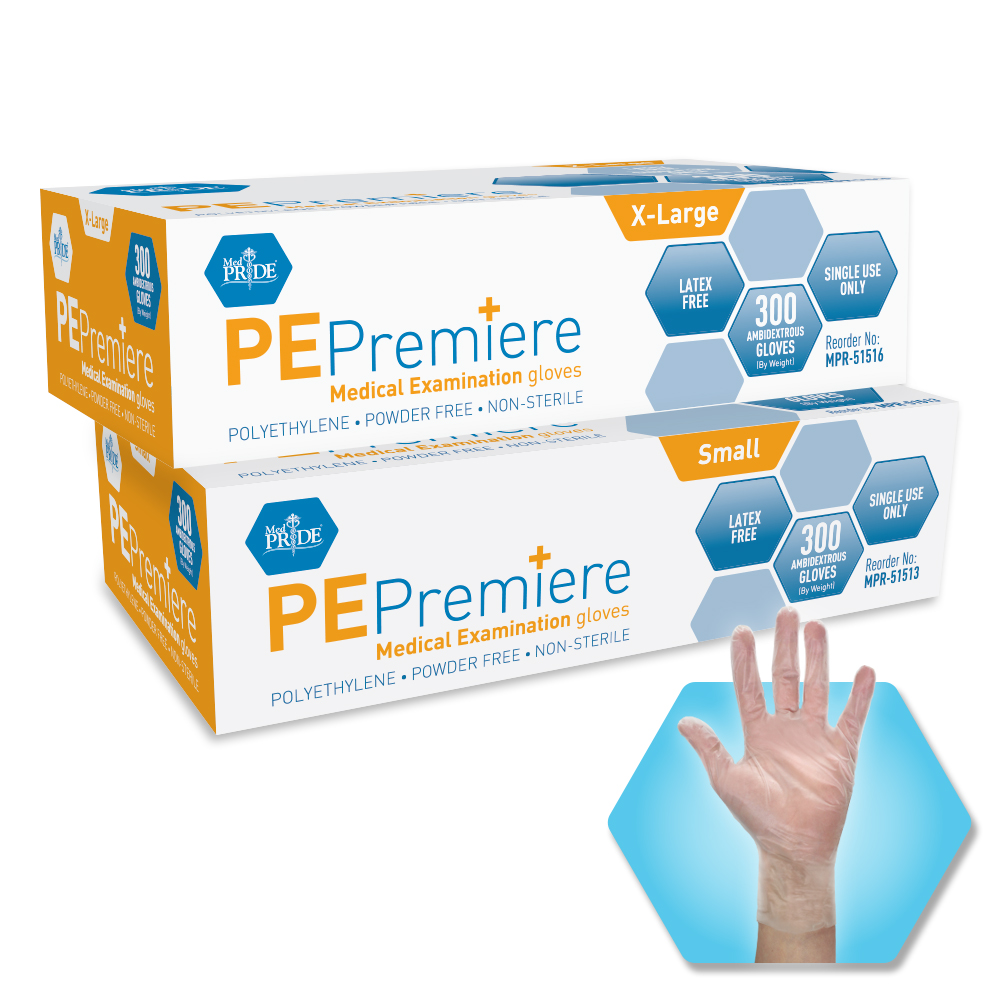 PEPremiere Medical Examination Polyethylene Gloves